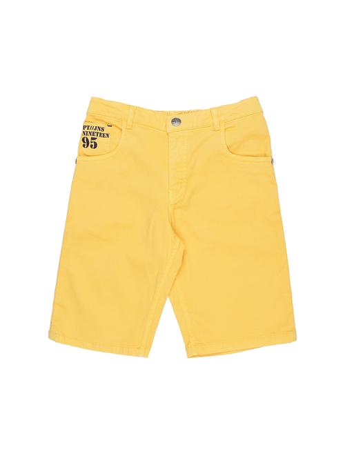 yellow denim three fourth - 16301027 - Standard Image - 1