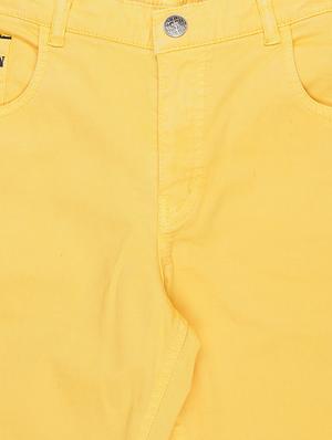 yellow denim three fourth - 16301027 - Standard Image - 3