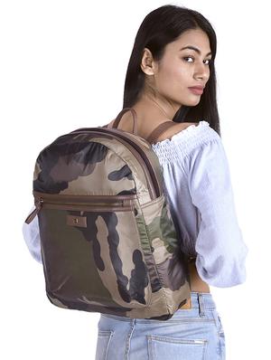 brown leatherette (pu) fashion backpack - 16301240 - Standard Image - 5