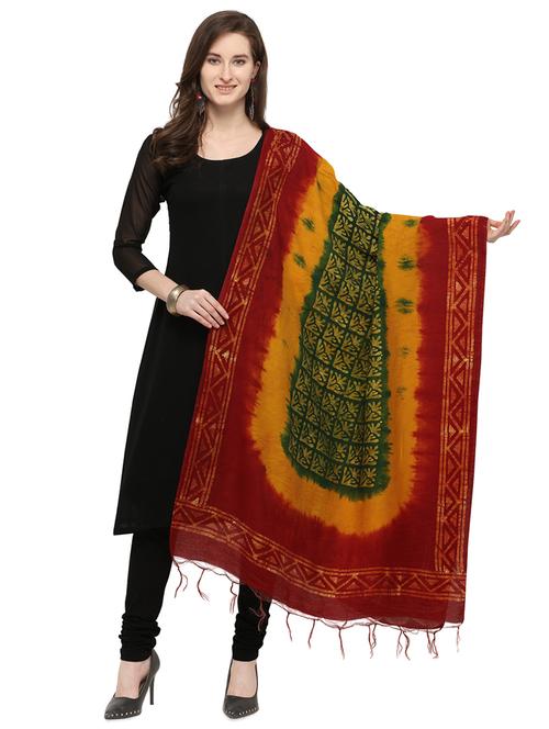 tie & dye printed dupatta - 16301269 - Standard Image - 1