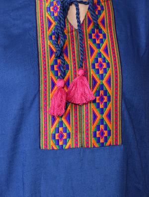 embroidered straight kurti - 16301488 - Standard Image - 5