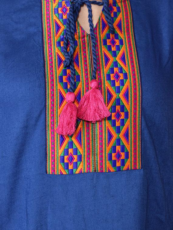 embroidered straight kurti - 16301488 - Zoom Image - 5