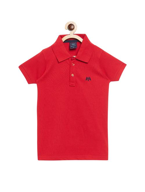 red cotton t-shirt - 16301541 - Standard Image - 1