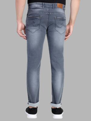 grey denim heavy washed jeans - 16301821 - Standard Image - 3