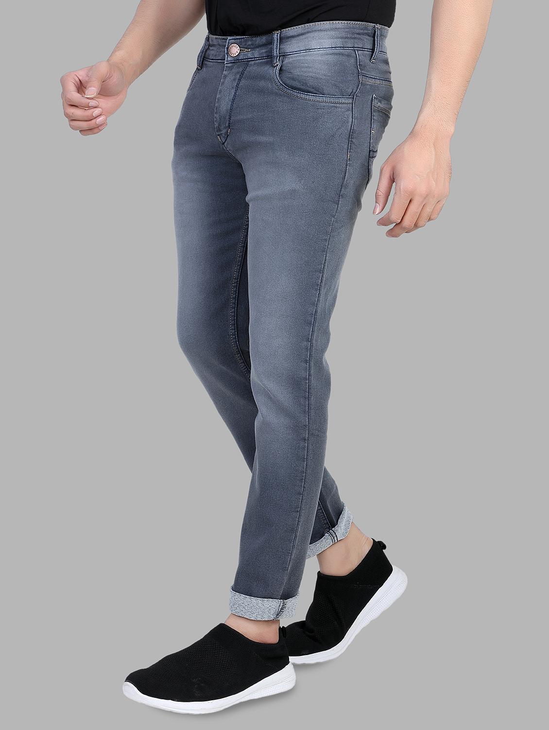 grey denim heavy washed jeans - 16301821 - Zoom Image - 2