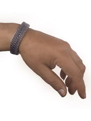 silver metal bracelet - 16301846 - Standard Image - 3