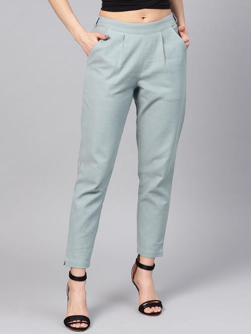 high rise pleated trouser - 16301918 - Standard Image - 1