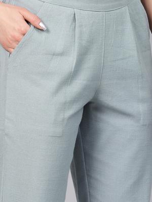 high rise pleated trouser - 16301918 - Standard Image - 5