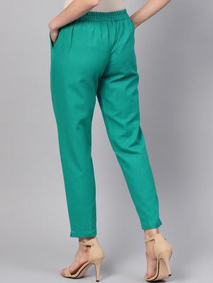 high rise pleated trouser - 16301926 - Standard Image - 3