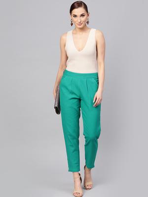 high rise pleated trouser - 16301926 - Standard Image - 4