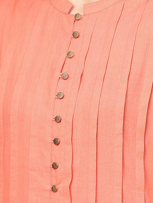 solid pintucks kurta pant set - 16302029 - Standard Image - 4