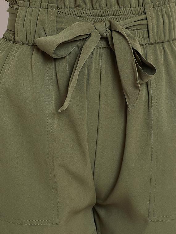 frill waist tie knot shorts - 16302387 - Zoom Image - 5