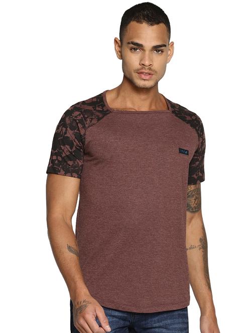 brown printed raglan tshirt - 16302858 - Standard Image - 1
