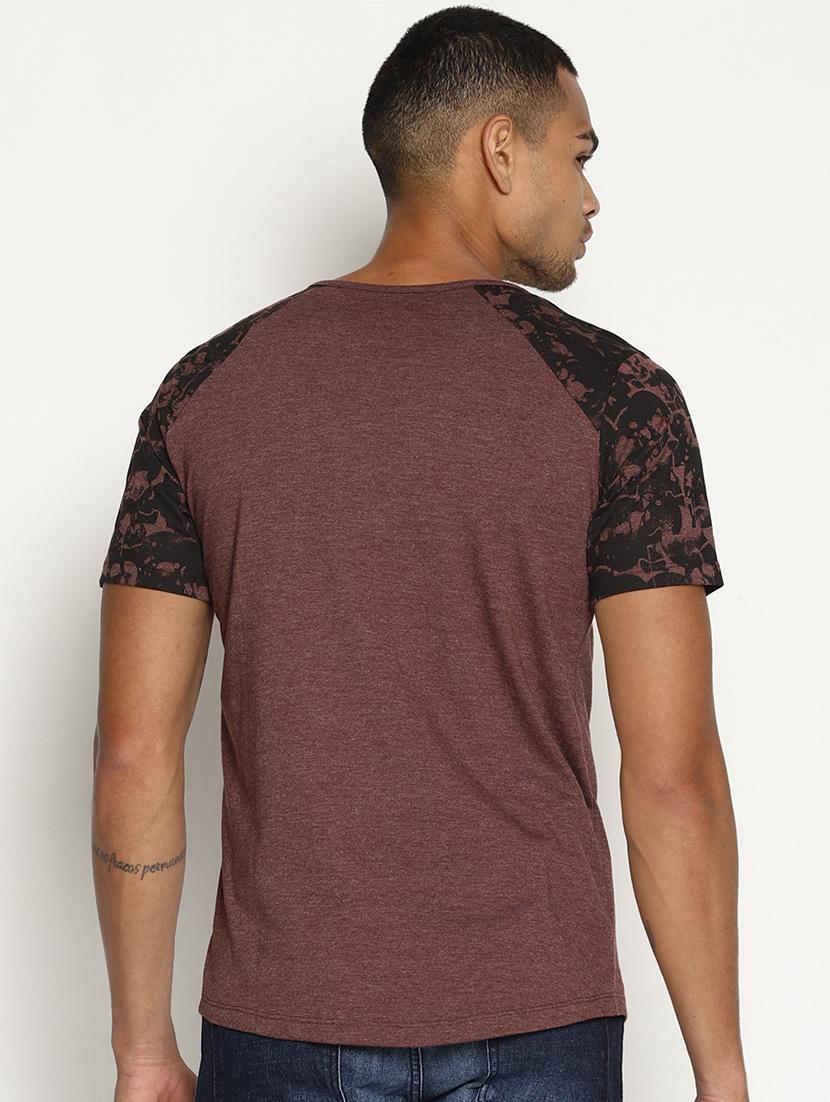 brown printed raglan tshirt - 16302858 - Zoom Image - 3