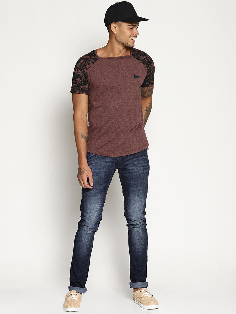 brown printed raglan tshirt - 16302858 - Zoom Image - 4