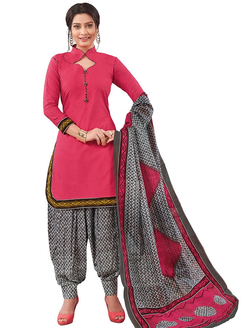 Printed salwar suit set - 16303184 - Zoom Image - 1