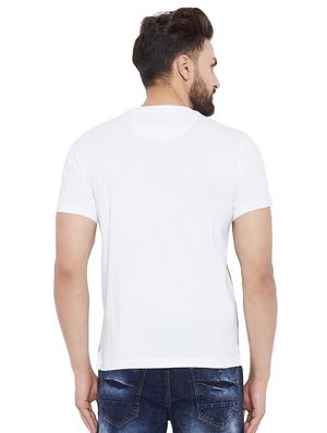white tropical front print t-shirt - 16303540 - Standard Image - 3