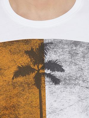 white tropical front print t-shirt - 16303540 - Standard Image - 5