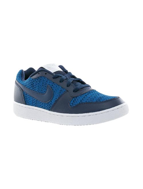 blue fabric lace up sneakers - 16303646 - Standard Image - 1