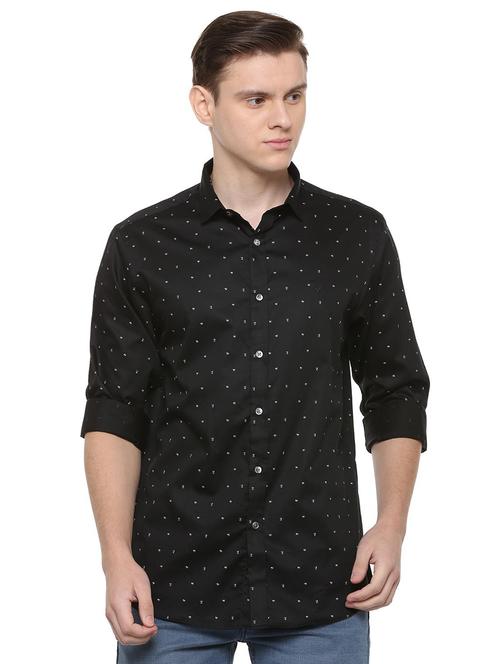 black printed casual shirt - 16304106 - Very Small Image - 1