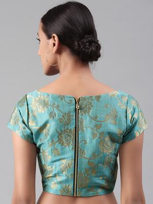 gold brocade blouse - 16304454 - Standard Image - 3