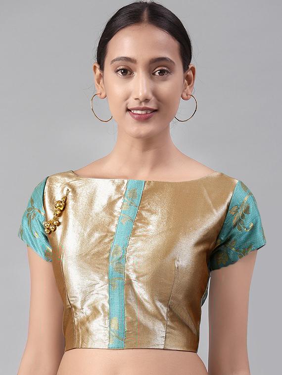gold brocade blouse - 16304454 - Zoom Image - 1
