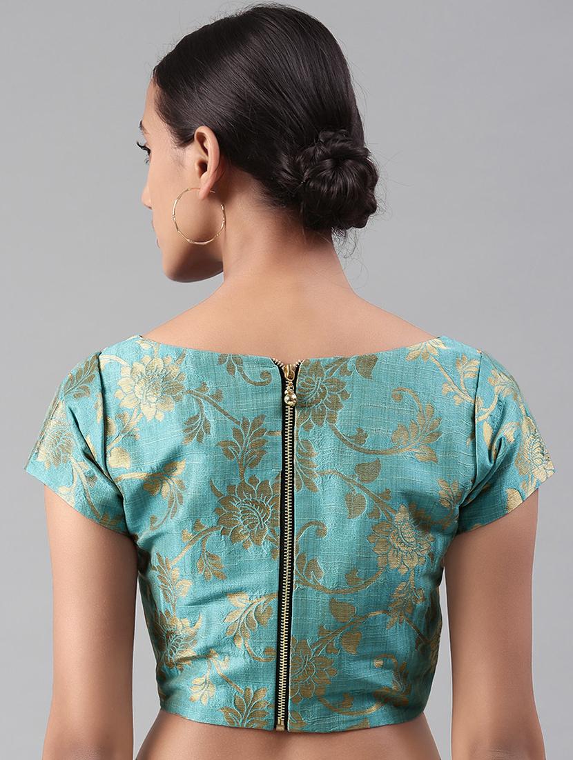 gold brocade blouse - 16304454 - Zoom Image - 3