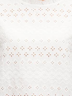 keyhole back schiffli top - 16304804 - Standard Image - 5