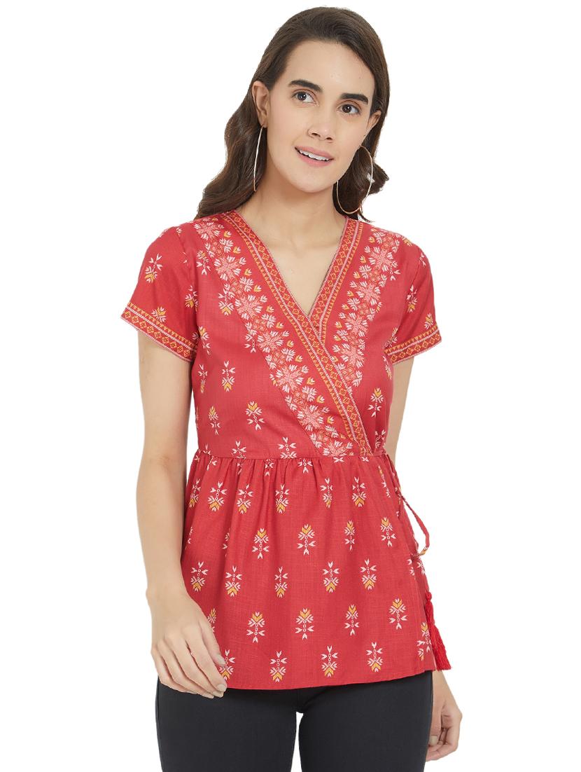 gather detail wrap top - 16304817 - Zoom Image - 1