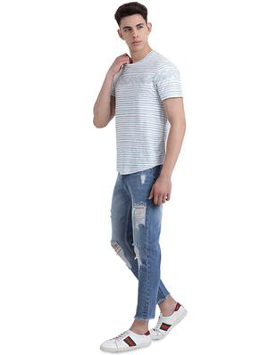 blue distressed washed denims - 16304888 - Standard Image - 4