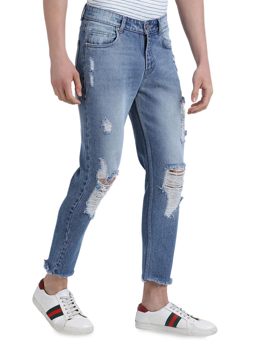 blue distressed washed denims - 16304888 - Zoom Image - 2