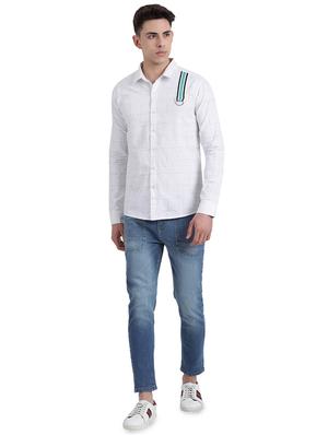 white checkered casual shirt - 16304903 - Standard Image - 4