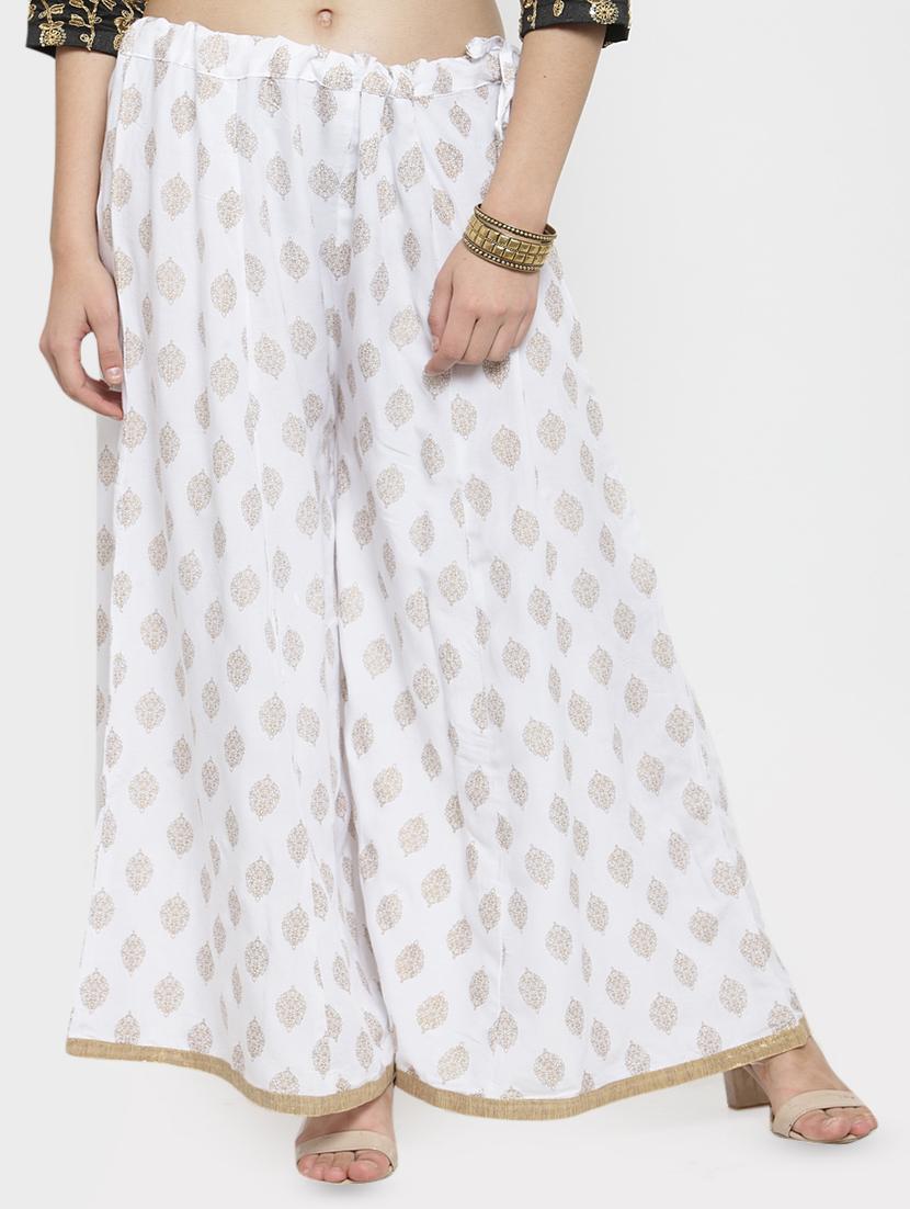 Block print flared palazzo - 16304957 - Zoom Image - 1