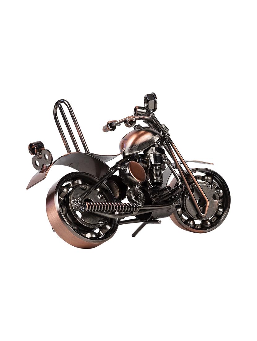 copper antique cruiser motor bike miniature showpiece - 16305191 - Zoom Image - 4