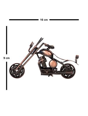 copper antique cruiser motor bike miniature showpiece - 16305193 - Standard Image - 5