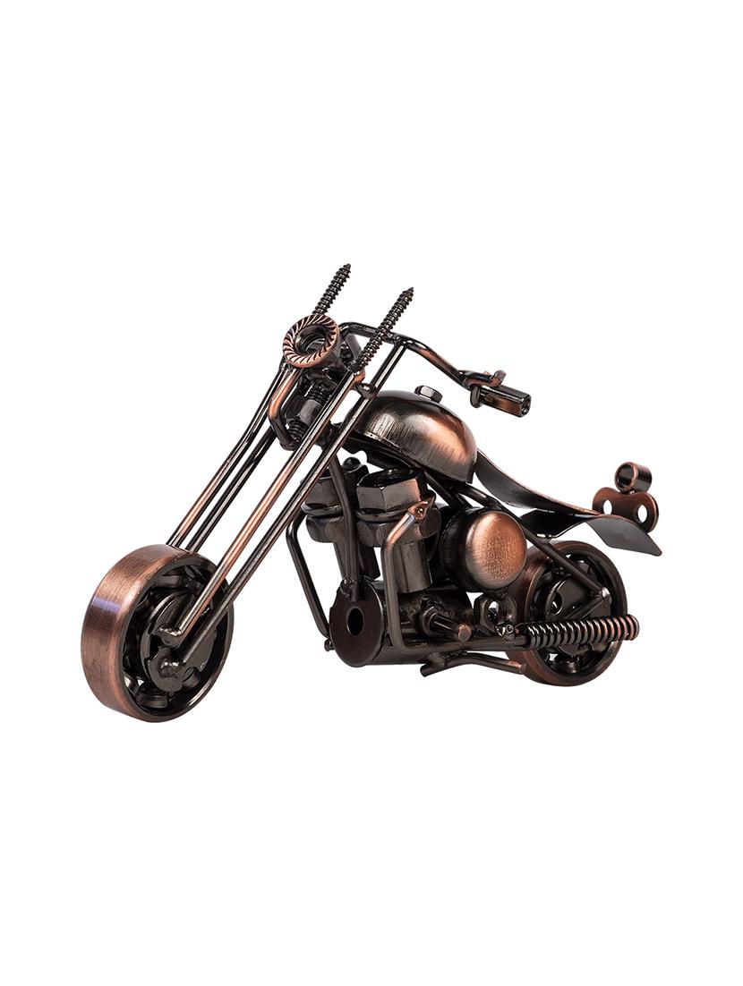 copper antique cruiser motor bike miniature showpiece - 16305193 - Zoom Image - 3