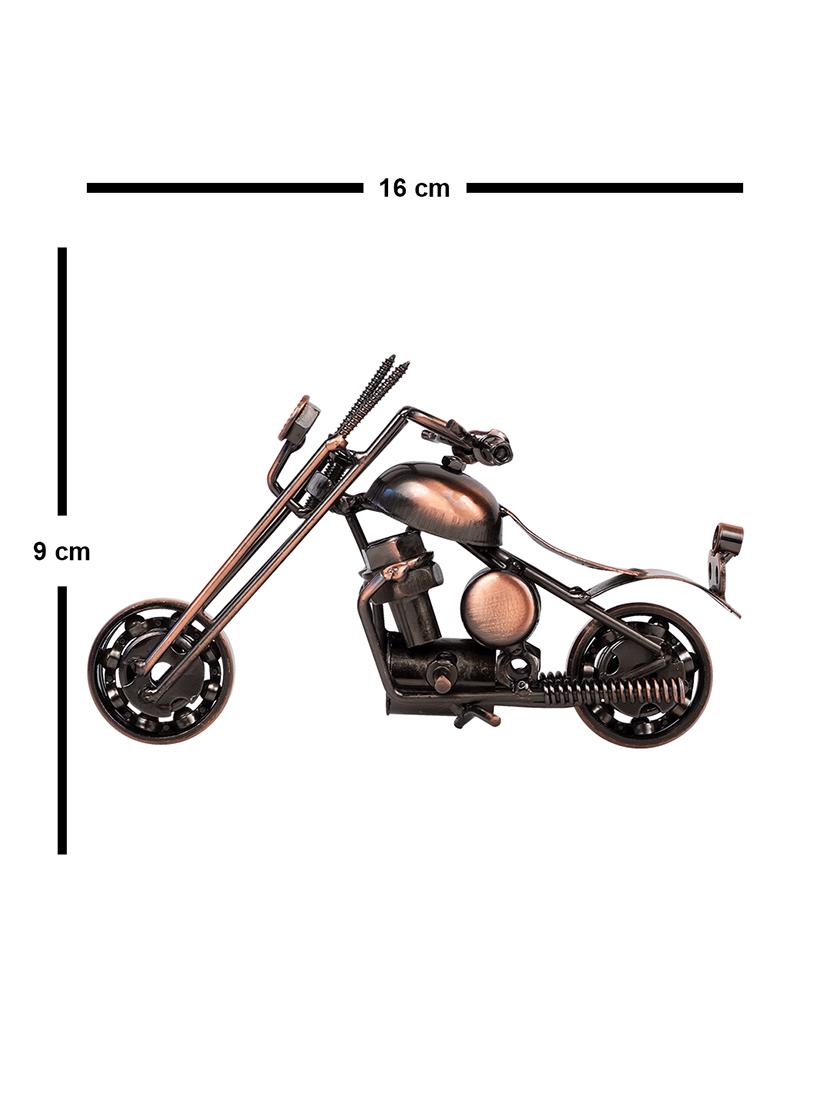 copper antique cruiser motor bike miniature showpiece - 16305193 - Zoom Image - 5