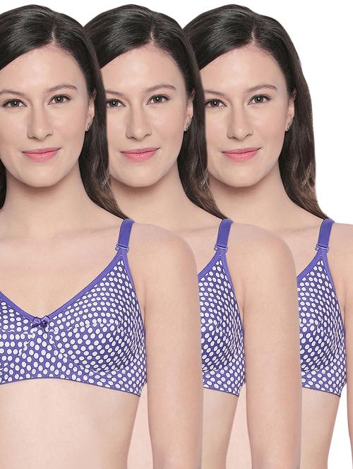 set of 3 bow patch bra - 16305434 - Standard Image - 1