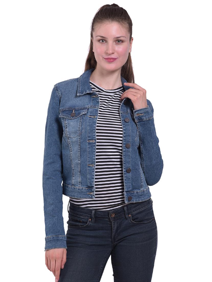 button up denim jacket - 16305548 - Zoom Image - 1