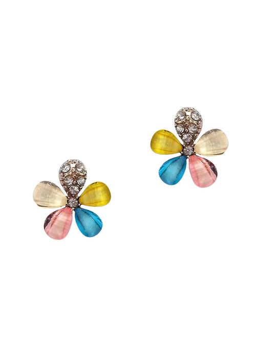 multi colored metal studs earring - 16305640 - Standard Image - 1