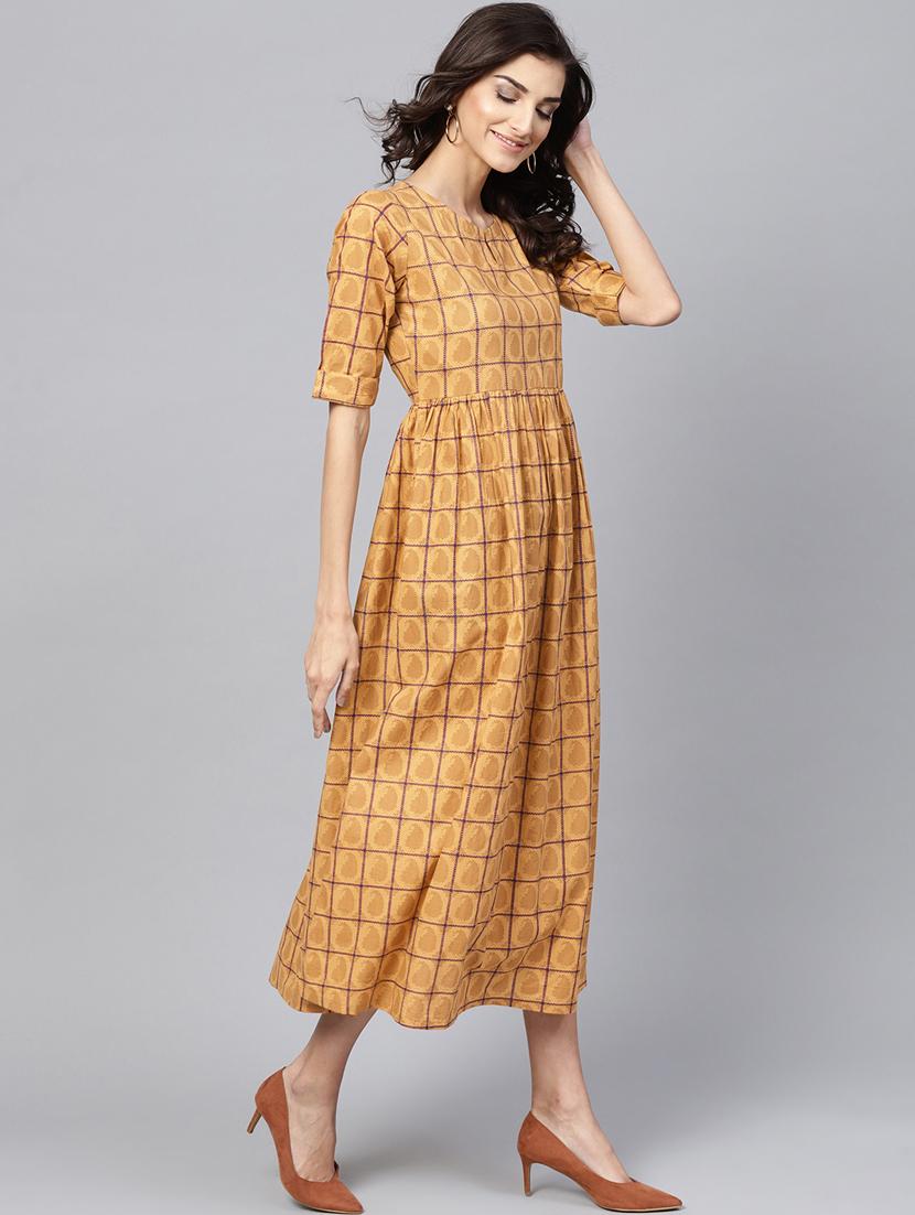 paisley gathered maxi dress - 16305724 - Zoom Image - 2