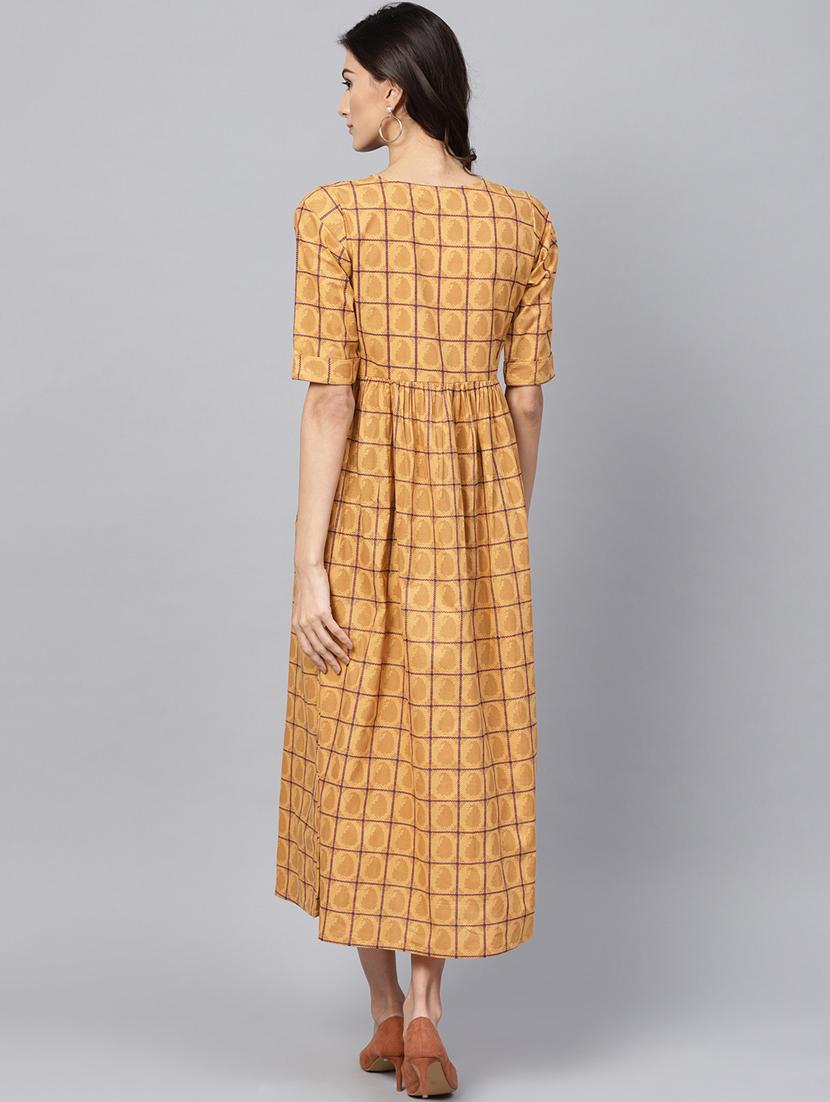paisley gathered maxi dress - 16305724 - Zoom Image - 3