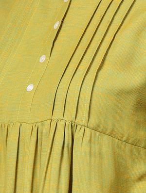 solid a-line kurti - 16305733 - Standard Image - 4