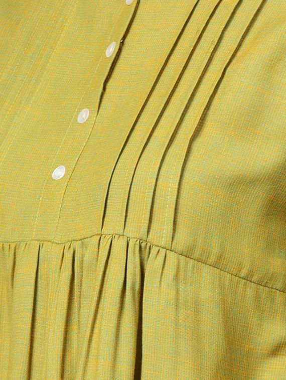 solid a-line kurti - 16305733 - Zoom Image - 4