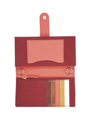 maroon leatherette (pu) regular clutch - 16305794 - Standard Image - 3