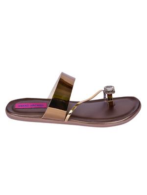 copper one toe sandals - 16306026 - Standard Image - 2