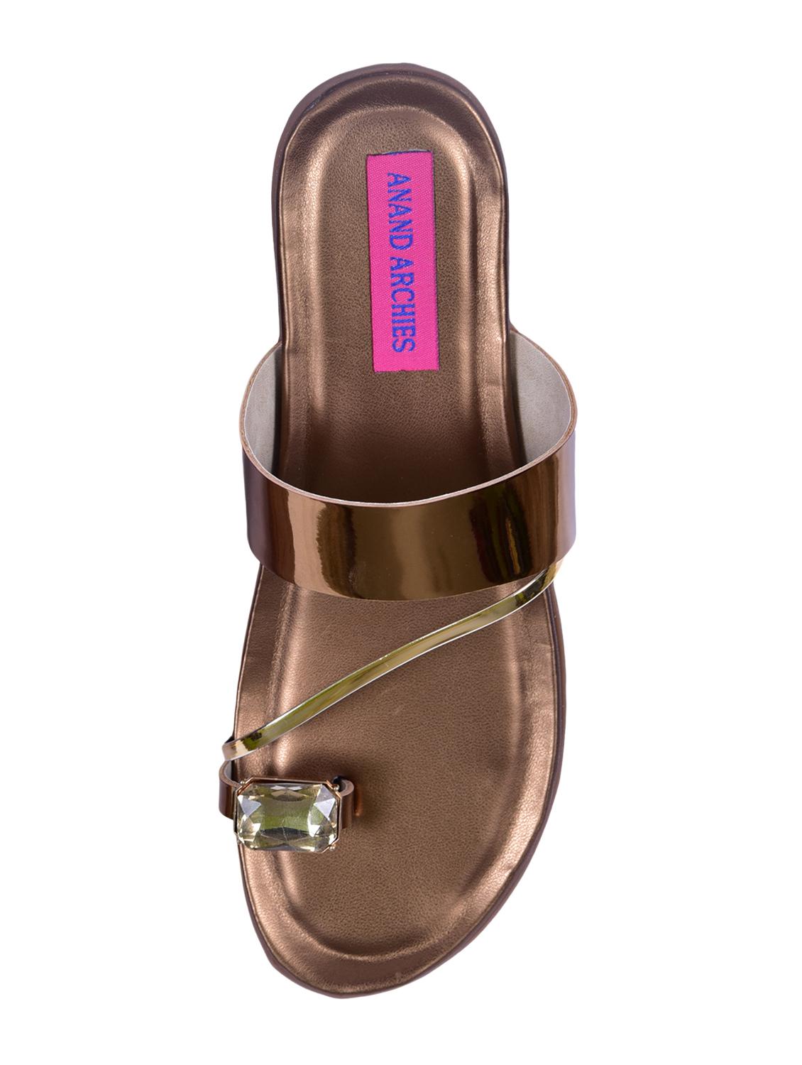 copper one toe sandals - 16306026 - Zoom Image - 4