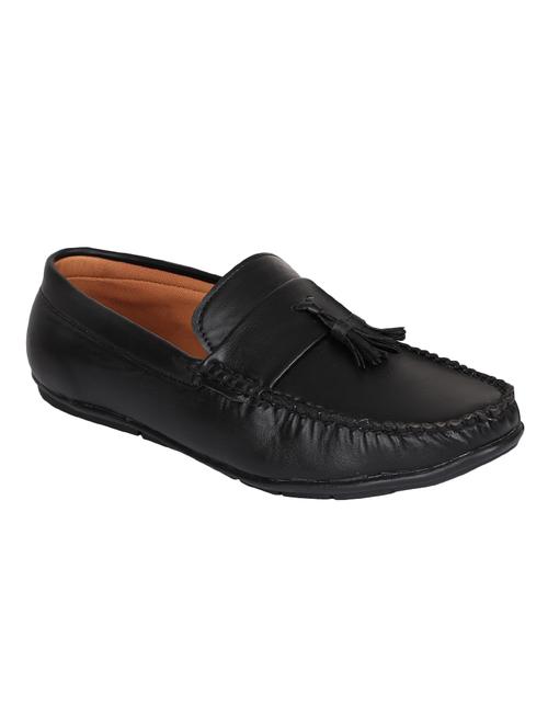 entheronic black slip on loafers - 16306043 - Standard Image - 1