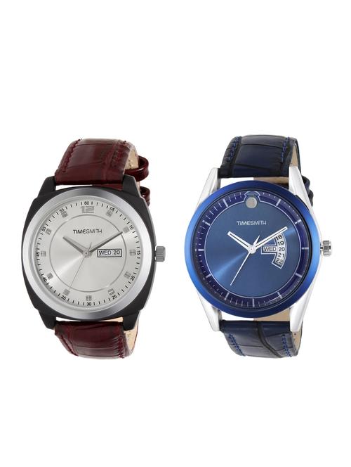 timesmith set of 2 analog watch combos tsc-003-005 - 16306164 - Standard Image - 1