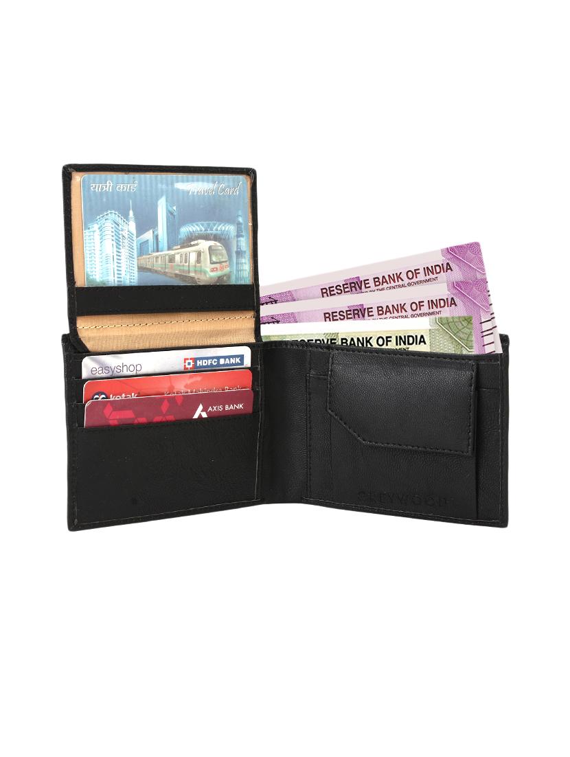 black leather wallet - 16306300 - Zoom Image - 3